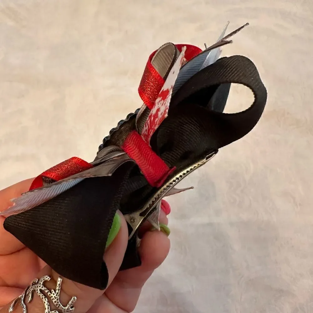Hair Barrette Hand Crafted Horror Bloody Freddy Jason Barettes